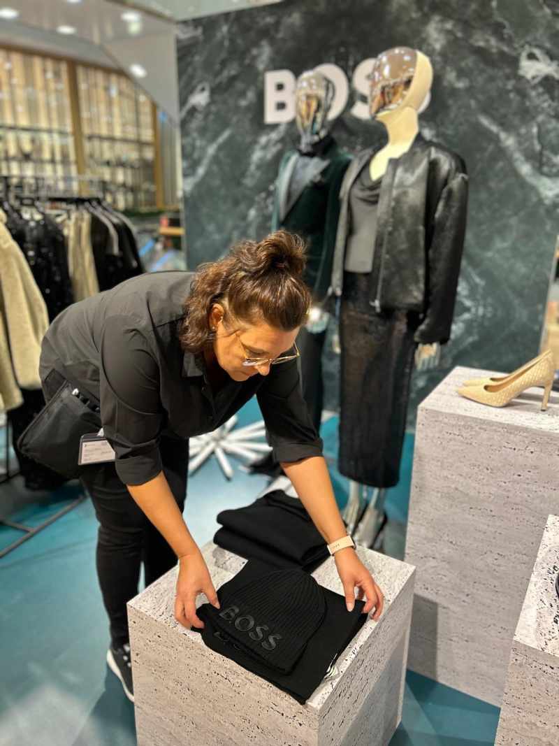 Pop-up Fläche mit verkaufsfördernder Produktpräsentation